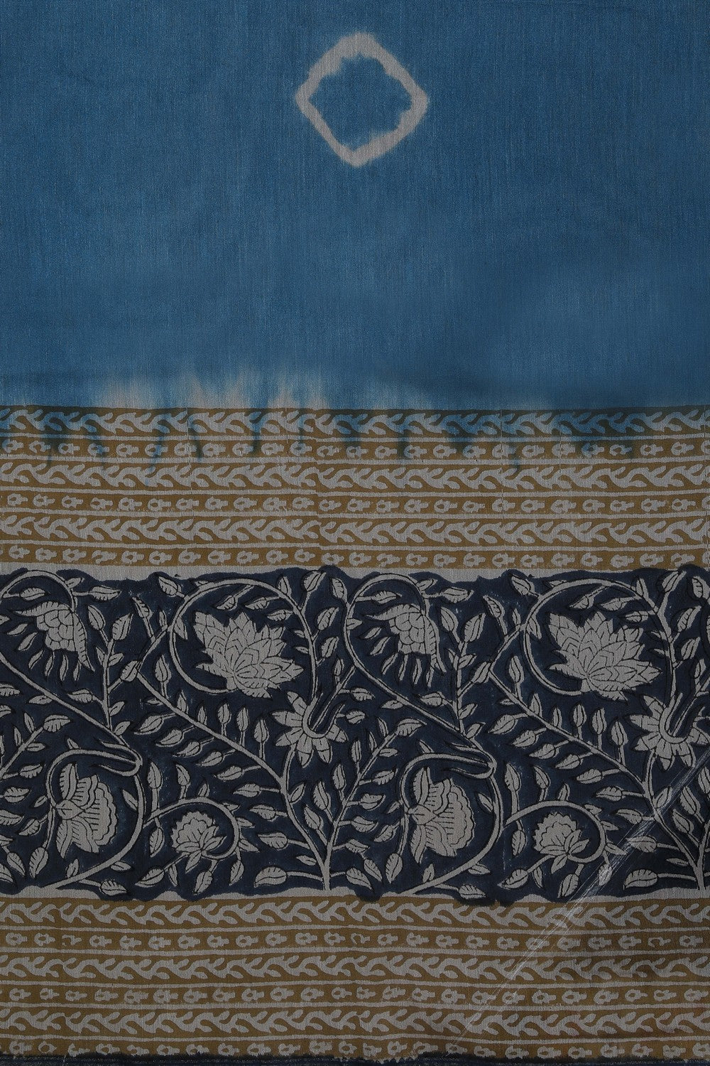 Image of Chanderi Cotton Silk Shibori Print Saree